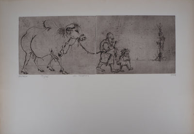 Mordecaï MOREH : Les Tziganes - Gravure