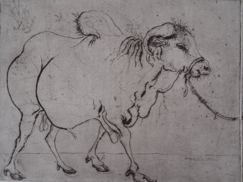 Mordecaï MOREH : Les Tziganes - Gravure (détail)