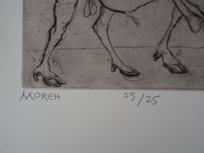 Mordecaï MOREH : Les Tziganes - Gravure (détail)