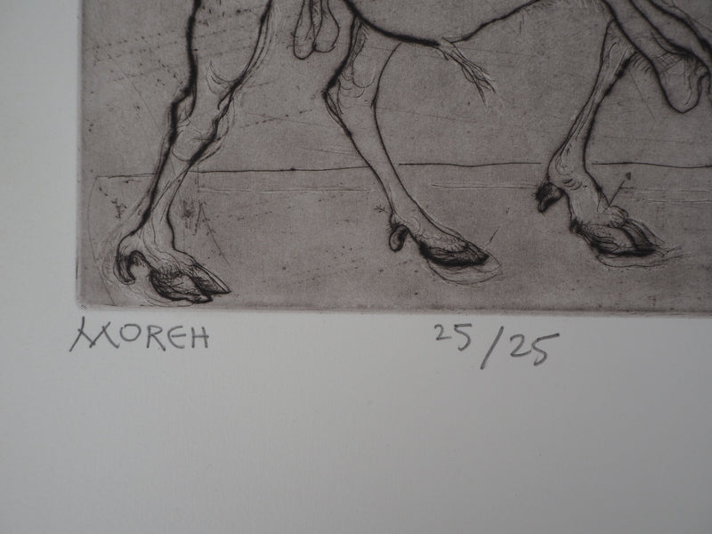 Mordecaï MOREH : Les Tziganes - Gravure (détail)