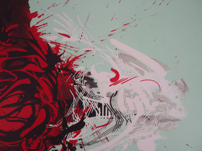 Raymond MORETTI : Amour, Hommage à la ros, Lithographie originale (photo de détail 4) - Crédit photo : Galerie Art.Paris