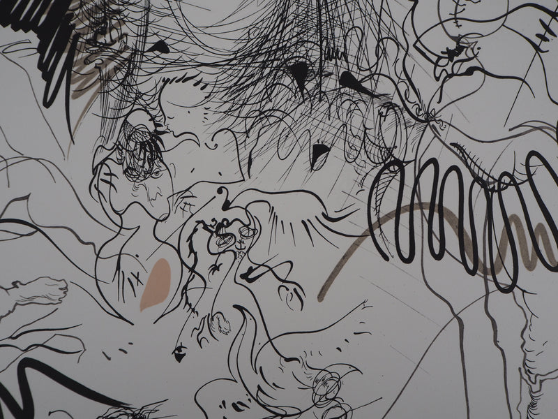 Raymond MORETTI : La rue amoureuse, Lithographie originale (photo de détail 4) - Crédit photo : Galerie Art.Paris