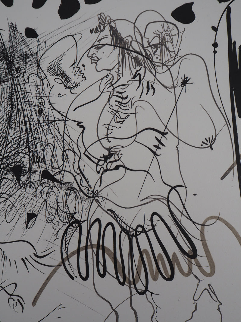 Raymond MORETTI : La rue amoureuse, Lithographie originale (photo de détail 5) - Crédit photo : Galerie Art.Paris