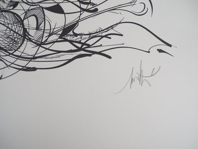 Raymond MORETTI : Chemin initiatique, Lithographie originale (photo de détail 2) - Crédit photo : Galerie Art.Paris