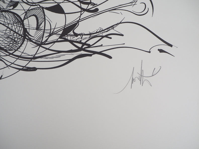 Raymond MORETTI : Chemin initiatique, Lithographie originale (photo de détail 2) - Crédit photo : Galerie Art.Paris