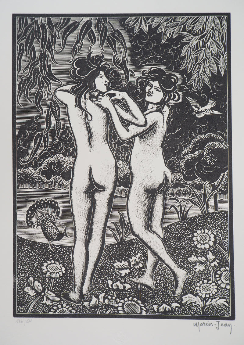  MORIN-JEAN : Le Printemps, 1923 - Gravure sur bois