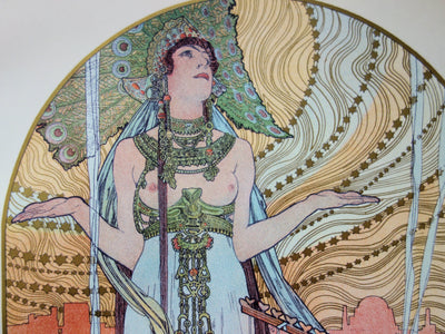 Alphonse MUCHA : Incantation, Lithographie originale (photo de détail 5) - Crédit photo : Galerie Art.Paris