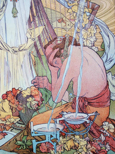 Alphonse MUCHA : Incantation, Lithographie originale (photo de détail 6) - Crédit photo : Galerie Art.Paris