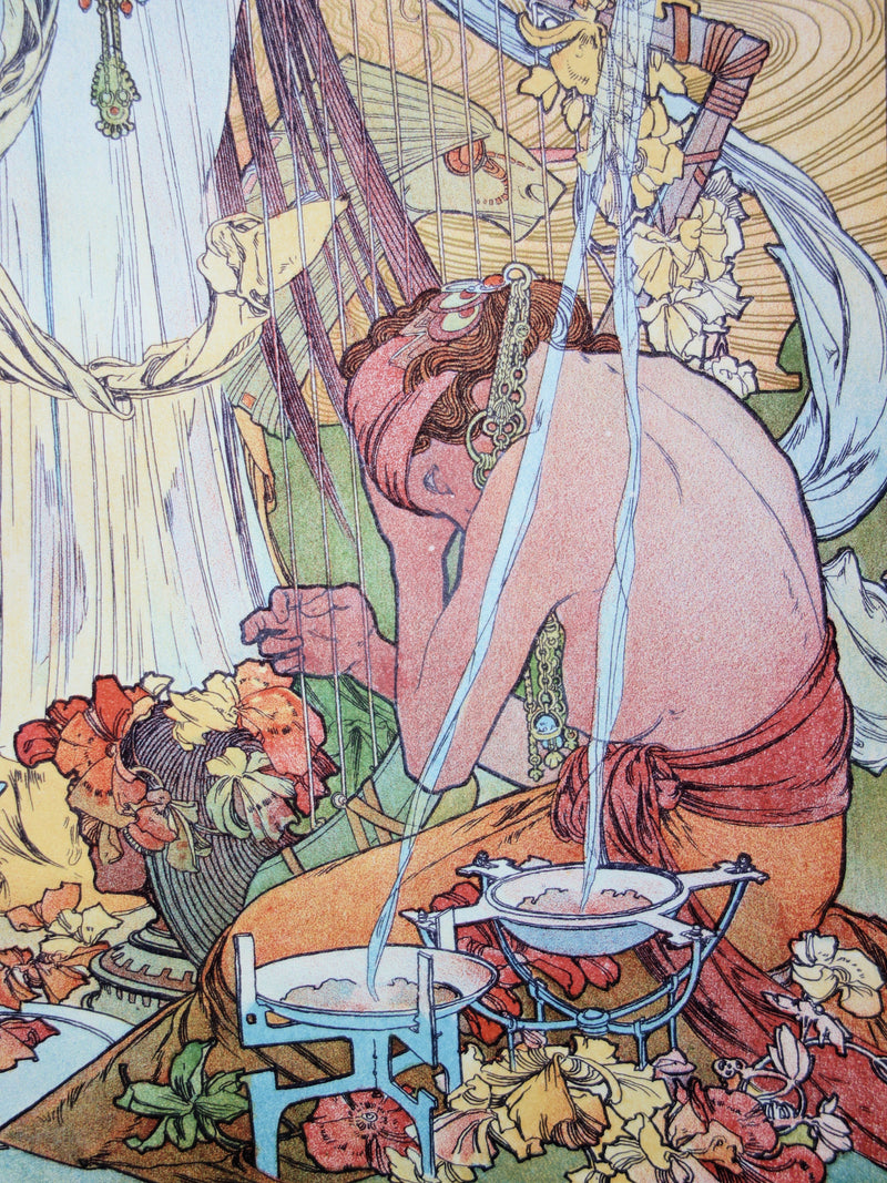 Alphonse MUCHA : Incantation, Lithographie originale (photo de détail 6) - Crédit photo : Galerie Art.Paris