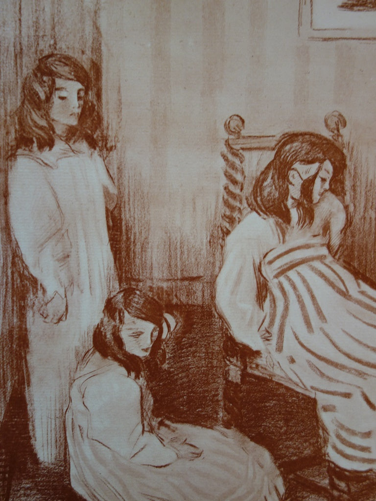 Alfredo MULLER : Bouderie - Lithographie (détail)