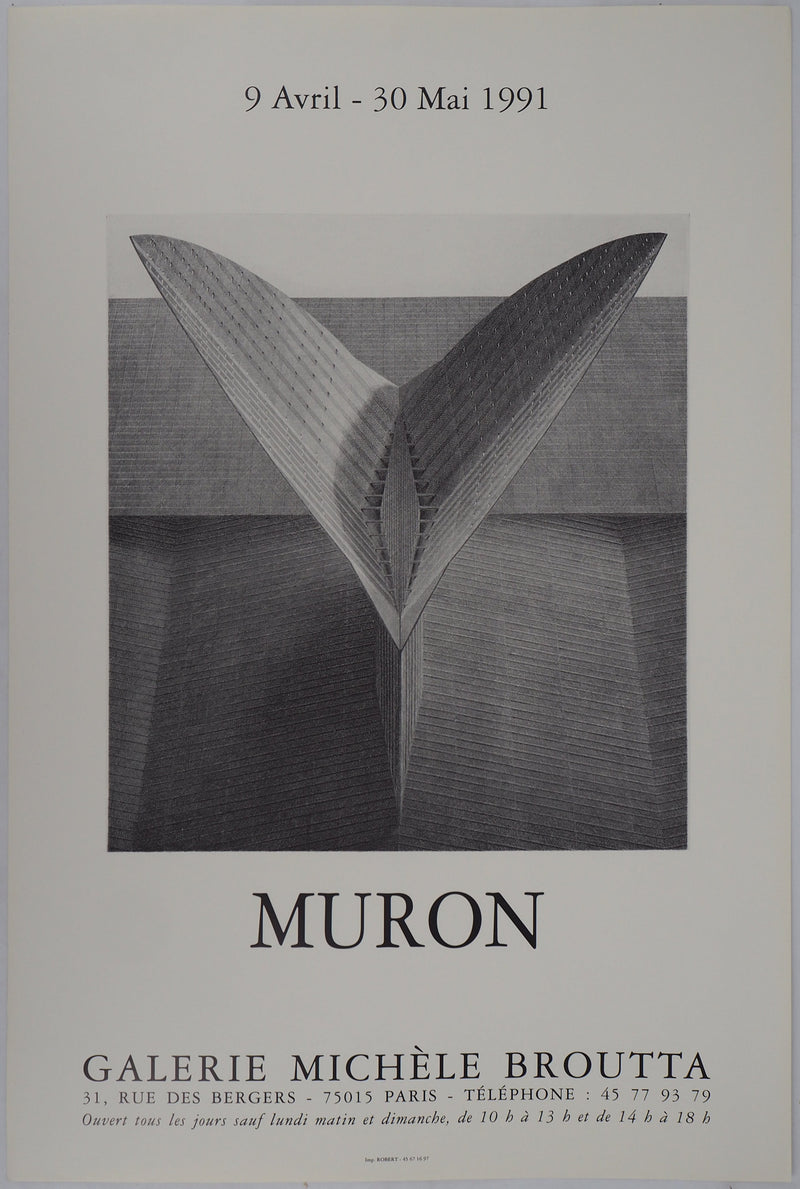 Jacques MURON : Les ailes, 1991 - Affiche