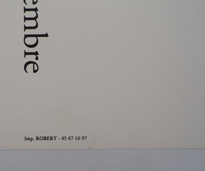 Jacques MURON : L'apareil, 1992 - Affiche (détail)