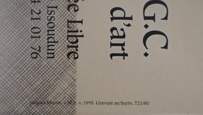 Jacques MURON : Parcours, 2011 - Affiche (détail)