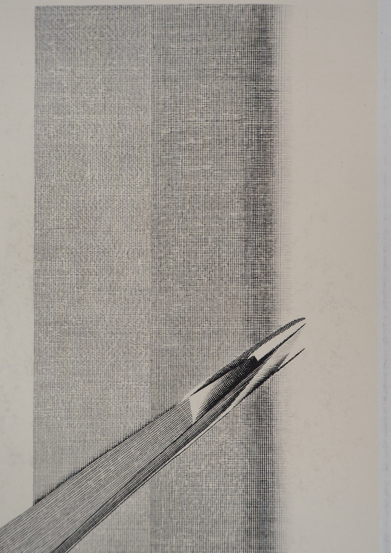 Jacques MURON : Aérien, 1992 - Gravure (détail)