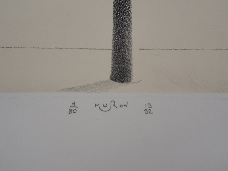 Jacques MURON : La bascule, 1992 - Gravure (détail)