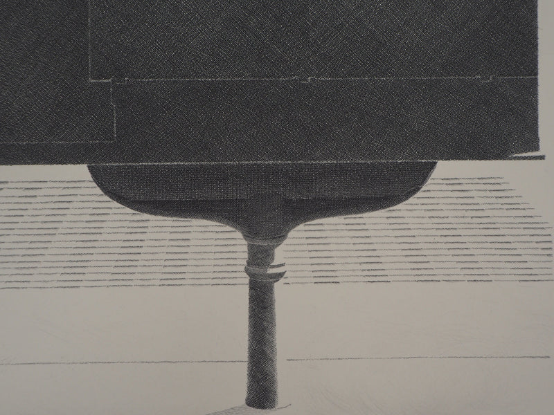 Jacques MURON : La bascule, 1992 - Gravure (détail)