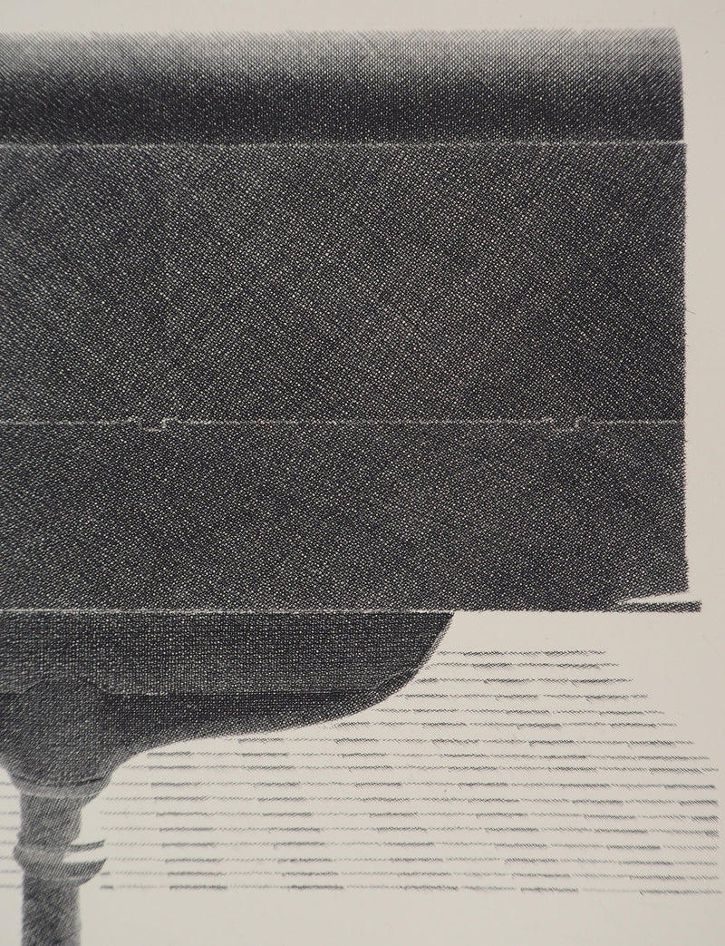 Jacques MURON : La bascule, 1992 - Gravure (détail)