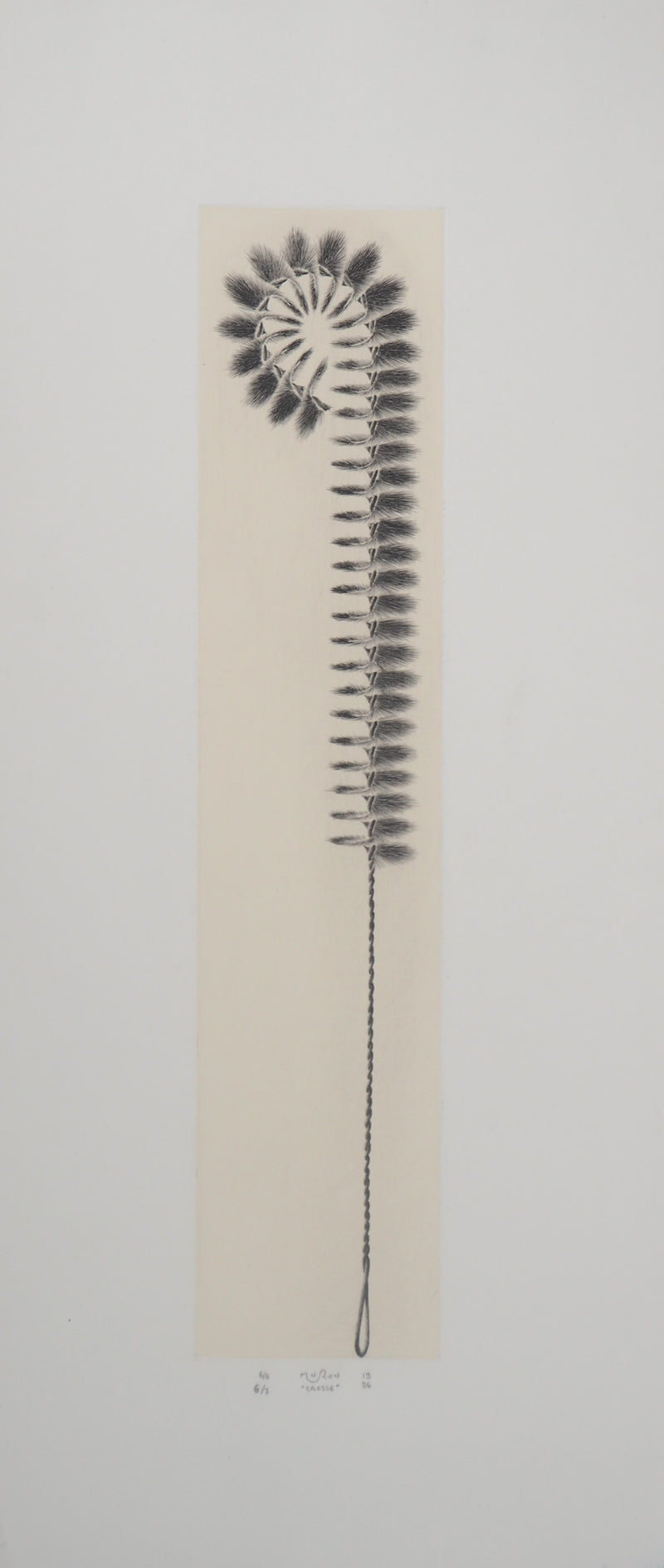 Jacques MURON : Crosse, 1996 - Gravure (détail)