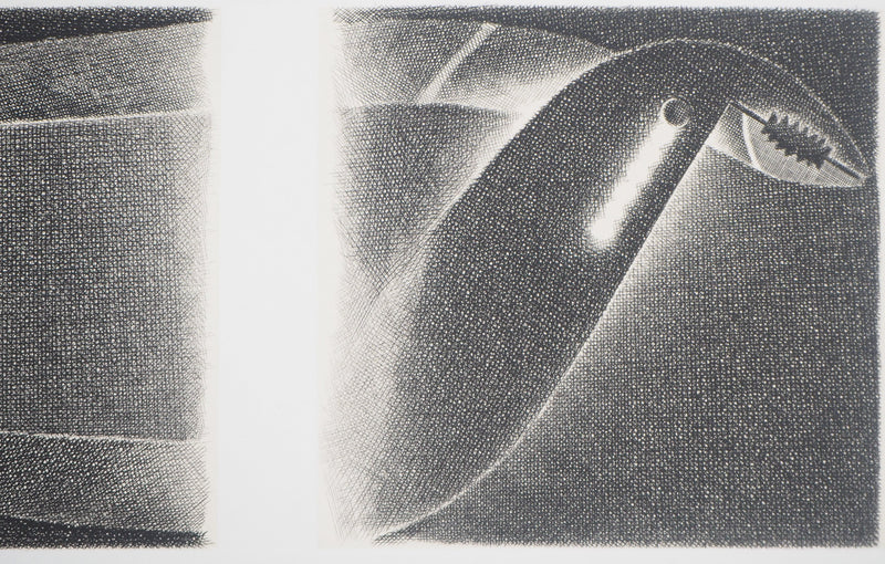 Jacques MURON : Divinité : Horus, 2000 - Gravure (détail)