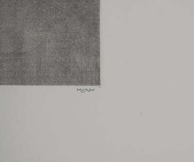 Jacques MURON : L'étau  - Gravure (détail)