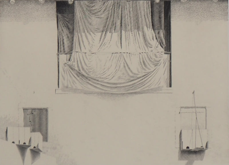 Jacques MURON : Au théâtre, 1992 - Gravure (détail)