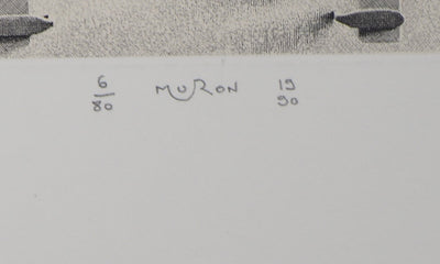 Jacques MURON : La Trappe, 1990 - Gravure (détail)