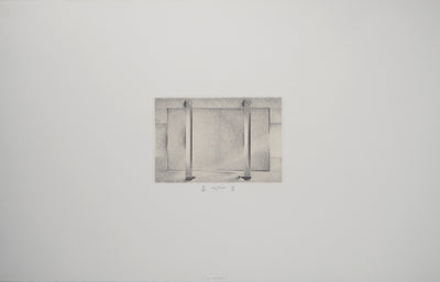 Jacques MURON : La Trappe, 1990 - Gravure (détail)