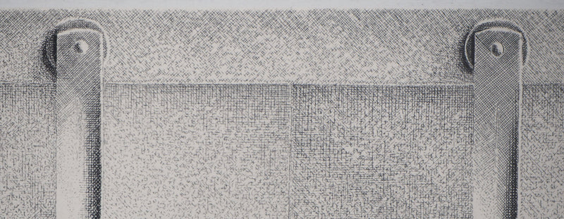Jacques MURON : La Trappe, 1990 - Gravure (détail)