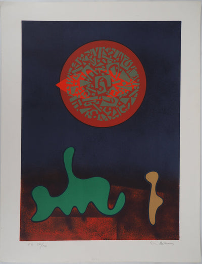 Ervin NEUHAUS : L'aube - Lithographie (détail)