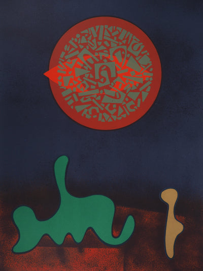 Ervin NEUHAUS : L'aube - Lithographie (détail)