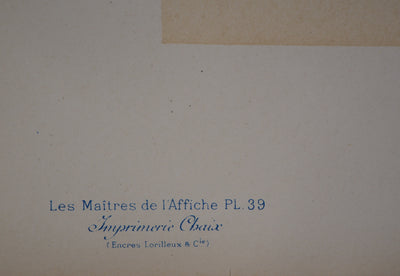 Gaston NOURY : Deux femmes dans le traîneau - Affiche (détail)