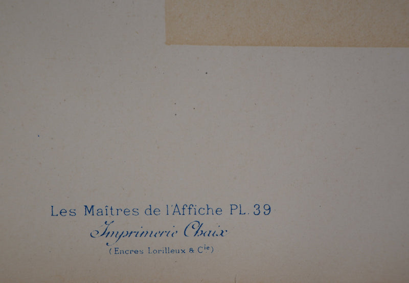 Gaston NOURY : Deux femmes dans le traîneau - Affiche (détail)