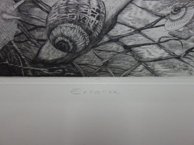 Hélène NUE : Errance - Gravure (détail)