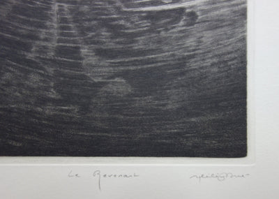 Hélène NUE : Le Revenant - Gravure (détail)