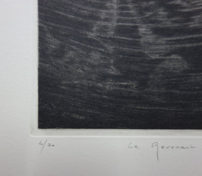 Hélène NUE : Le Revenant - Gravure (détail)