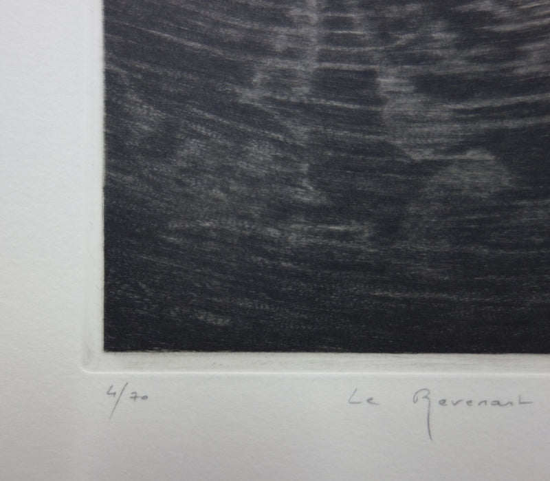 Hélène NUE : Le Revenant - Gravure (détail)