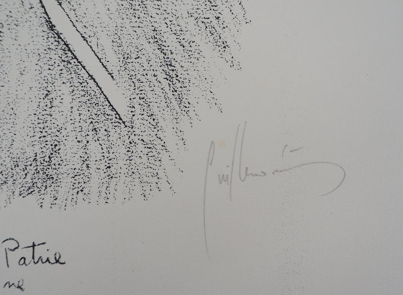 Guillermo NUNEZ : Les entrailles de ma patrie - Lithographie (détail)