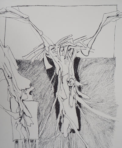 Guillermo NUNEZ : Les entrailles de ma patrie - Lithographie (détail)