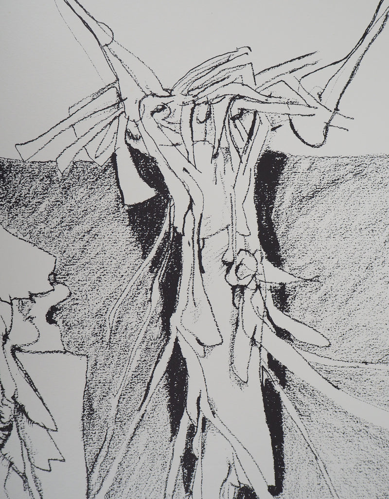Guillermo NUNEZ : Les entrailles de ma patrie - Lithographie (détail)