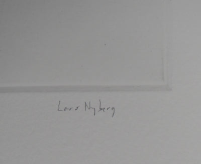 Lars NYBERG : Maison blanche - Gravure (détail)