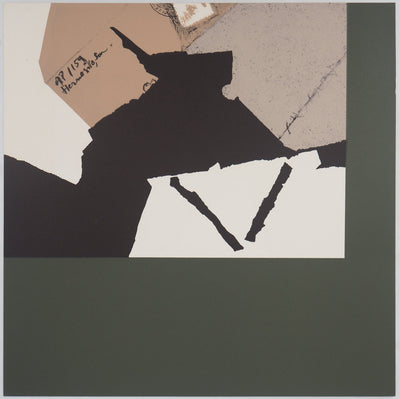Evelyn ORTLIEB : Composition verte - Lithographie