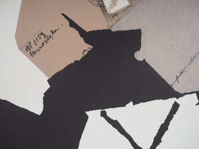 Evelyn ORTLIEB : Composition verte - Lithographie (détail)