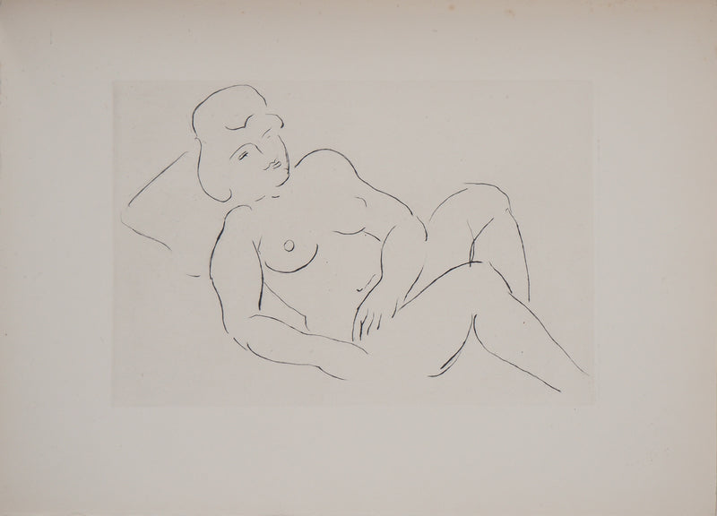 Emile  Othon FRIESZ : Nu couché, 1949 - Gravure