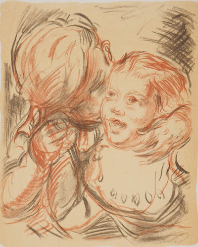 Emile  Othon FRIESZ : Frère et soeur, 1949 - Lithographie