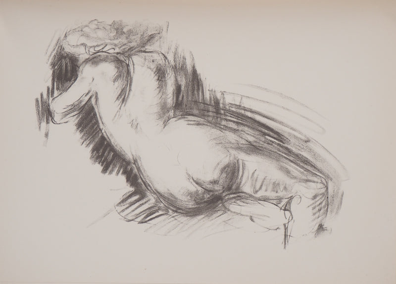 Emile  Othon FRIESZ : Nue de dos, 1949 - Lithographie