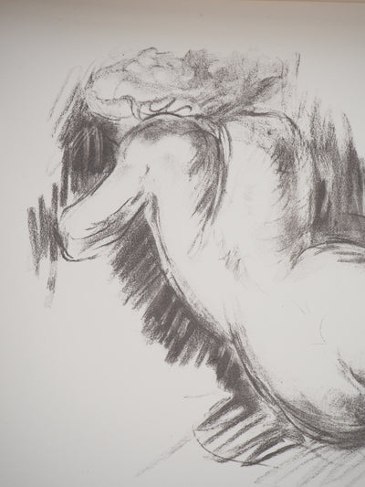 Emile  Othon FRIESZ : Nue de dos, 1949 - Lithographie (détail)