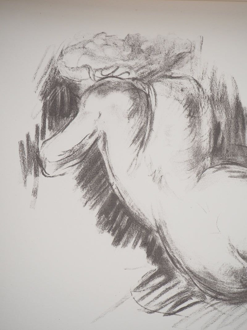 Emile  Othon FRIESZ : Nue de dos, 1949 - Lithographie (détail)
