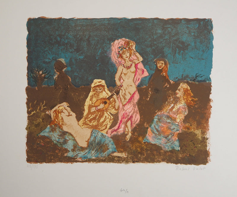Roland OUDOT : La danse - Gravure