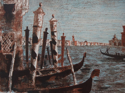 Roland OUDOT :  - Lithographie (détail)