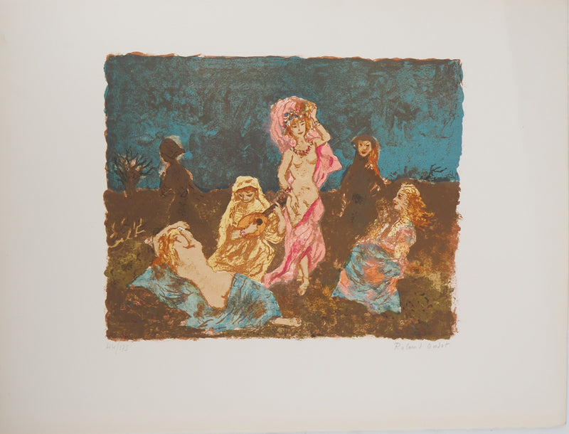 Roland OUDOT : Danse de minuit - Lithographie